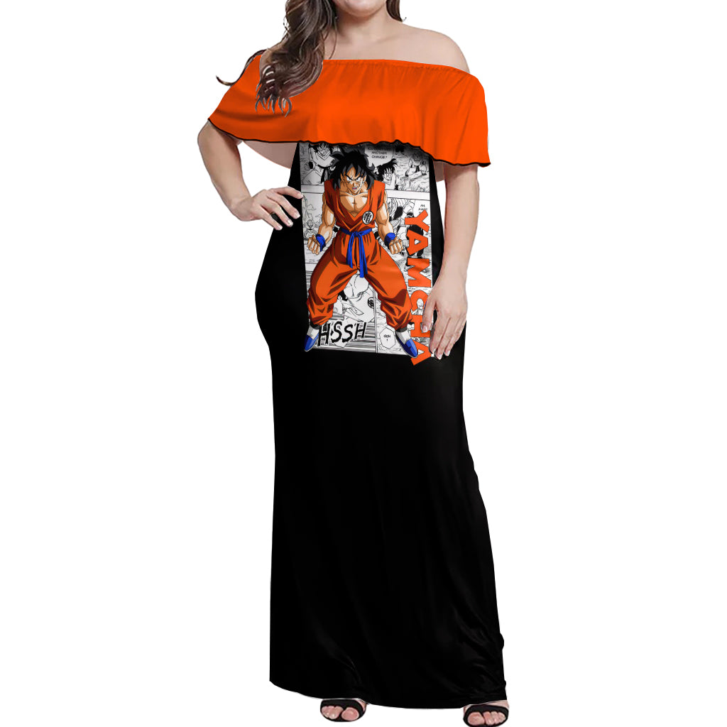 Yamcha - Dragonball Off Shoulder Maxi Dress