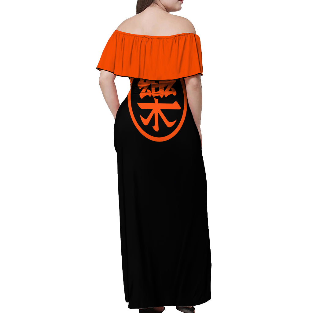 Yamcha - Dragonball Off Shoulder Maxi Dress