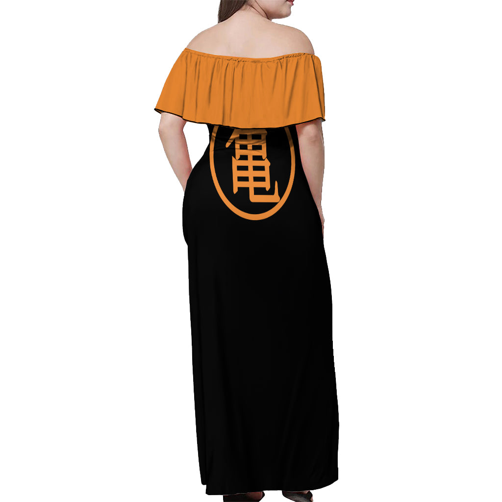 Krillin - Anime Manga Off Shoulder Maxi Dress
