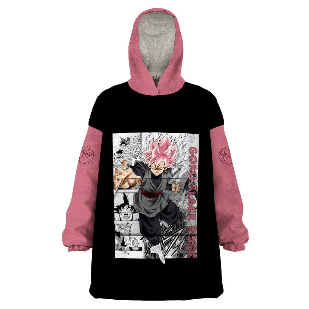 Goku Black Rose - Dragon Ball Anime Wearable Blanket Hoodie