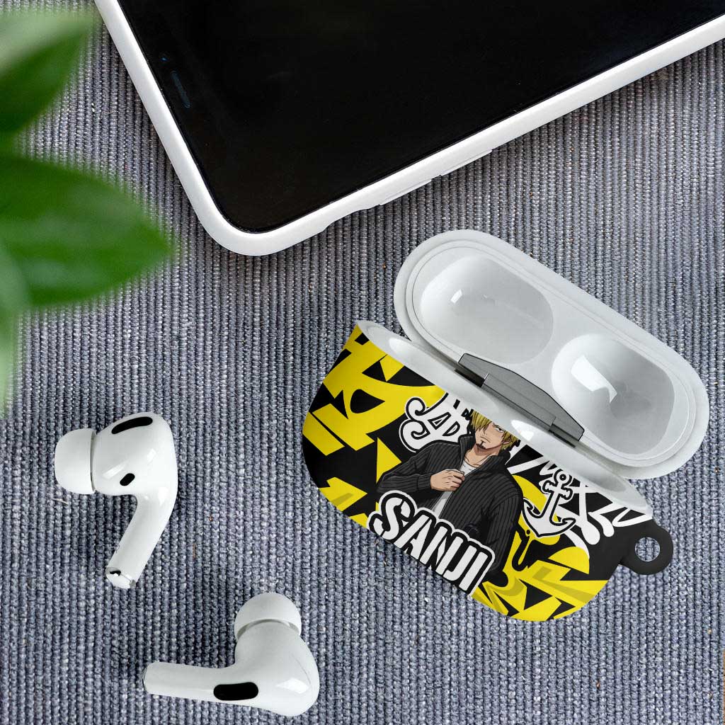 Vinsmoke Sanji One Piece AirPods Case Graffiti Street Art Anime Collage