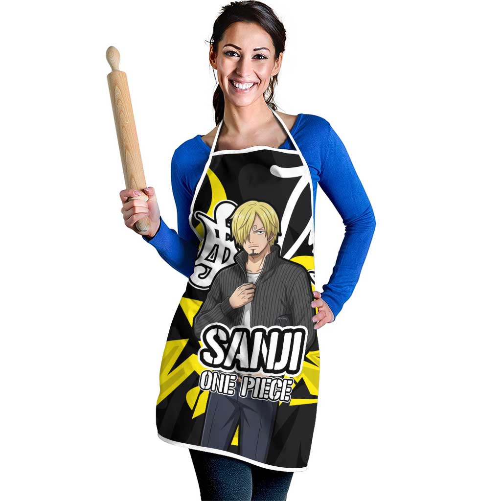 Vinsmoke Sanji One Piece Apron Graffiti Street Art Anime Collage