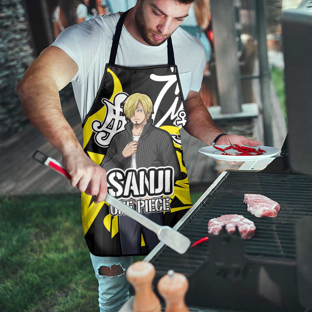 Vinsmoke Sanji One Piece Apron Graffiti Street Art Anime Collage