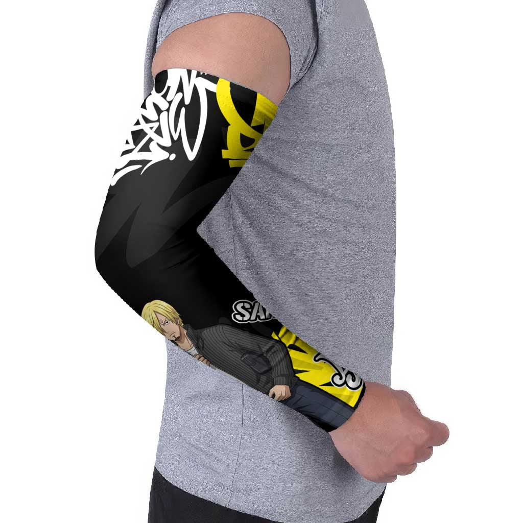 Vinsmoke Sanji One Piece Arm Sleeves Graffiti Street Art Anime Collage