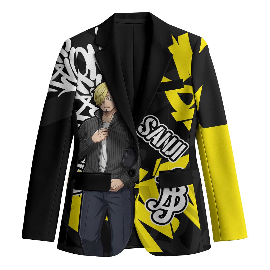 Vinsmoke Sanji One Piece Blazer Graffiti Street Art Anime Collage