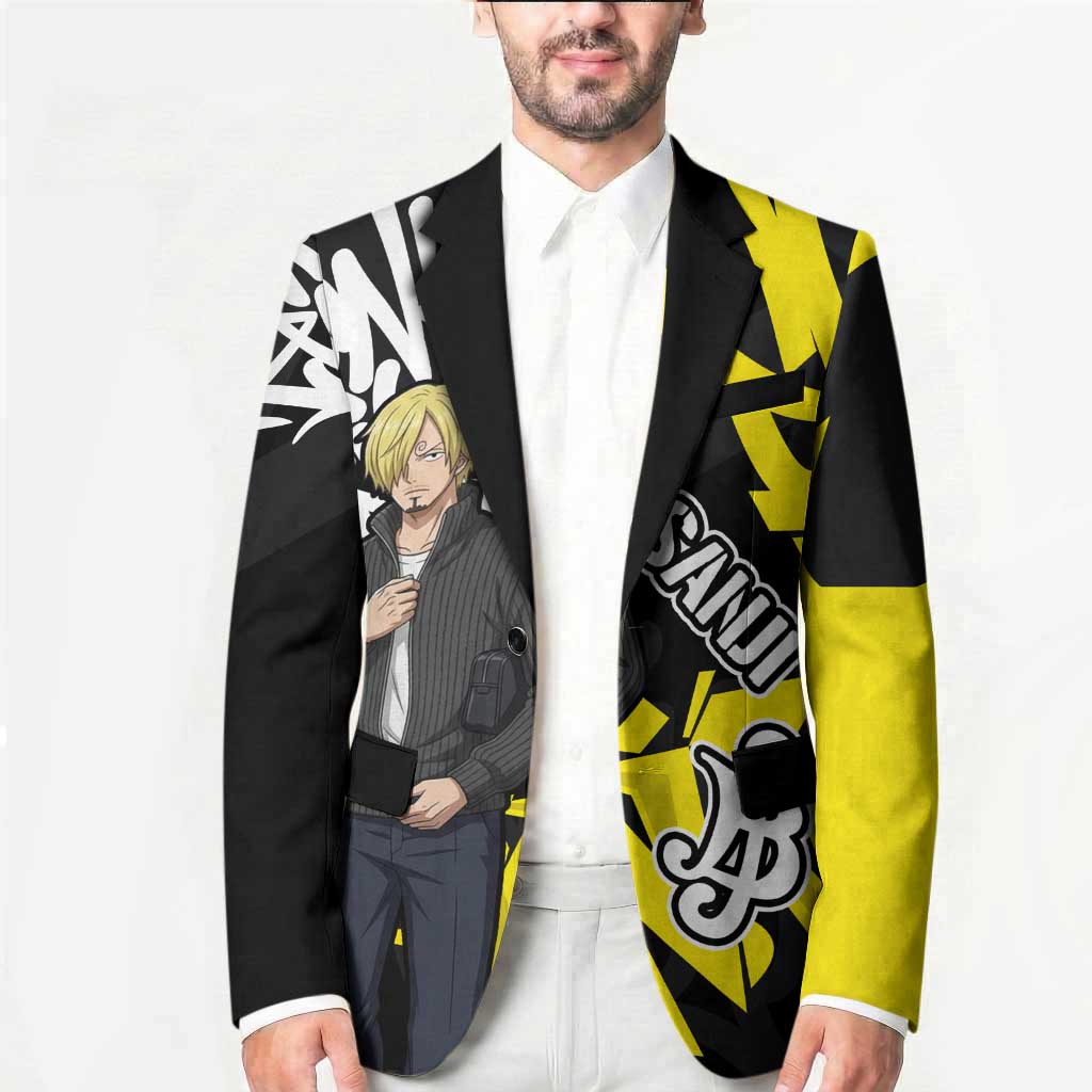 Vinsmoke Sanji One Piece Blazer Graffiti Street Art Anime Collage