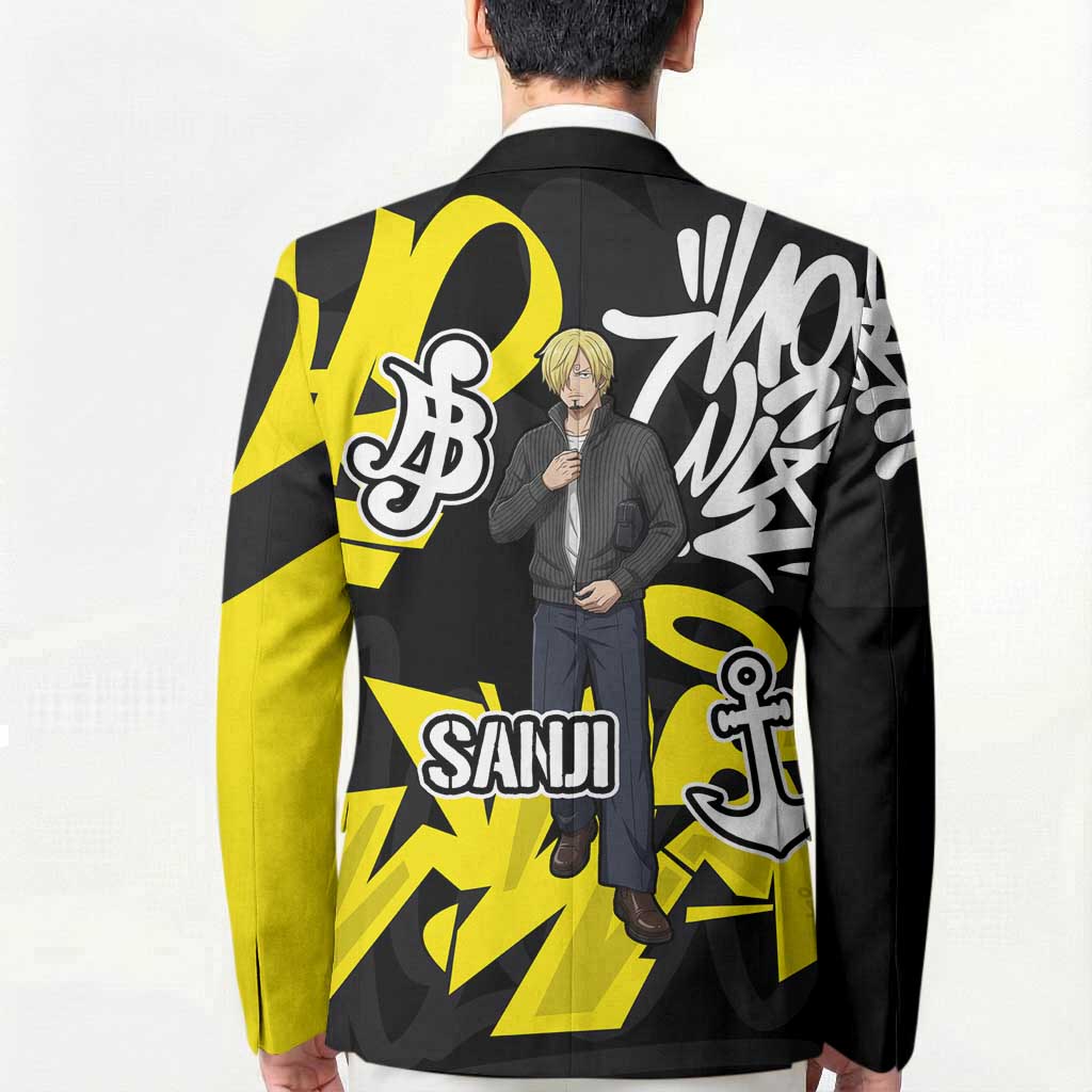 Vinsmoke Sanji One Piece Blazer Graffiti Street Art Anime Collage