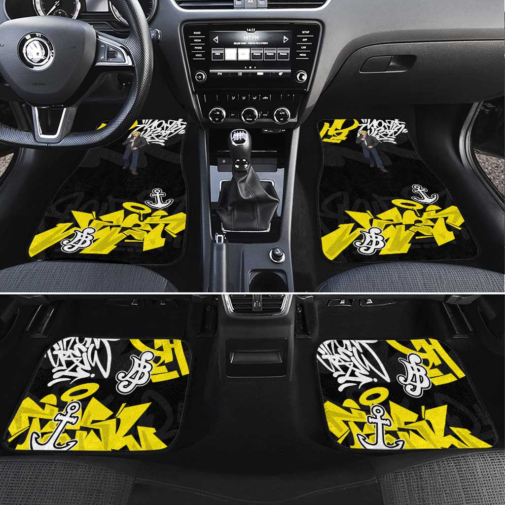 Vinsmoke Sanji One Piece Car Mats Graffiti Street Art Anime Collage