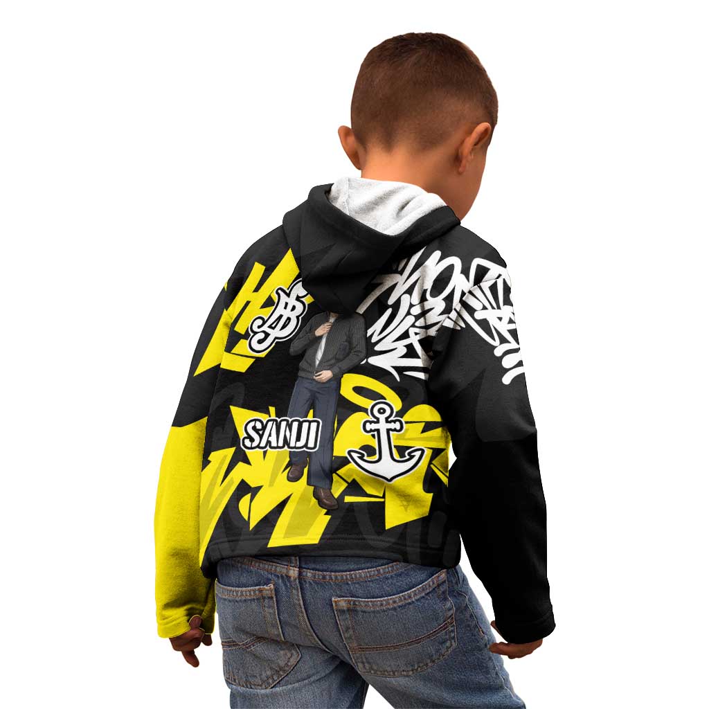 Vinsmoke Sanji One Piece Kid Hoodie Graffiti Street Art Anime Collage