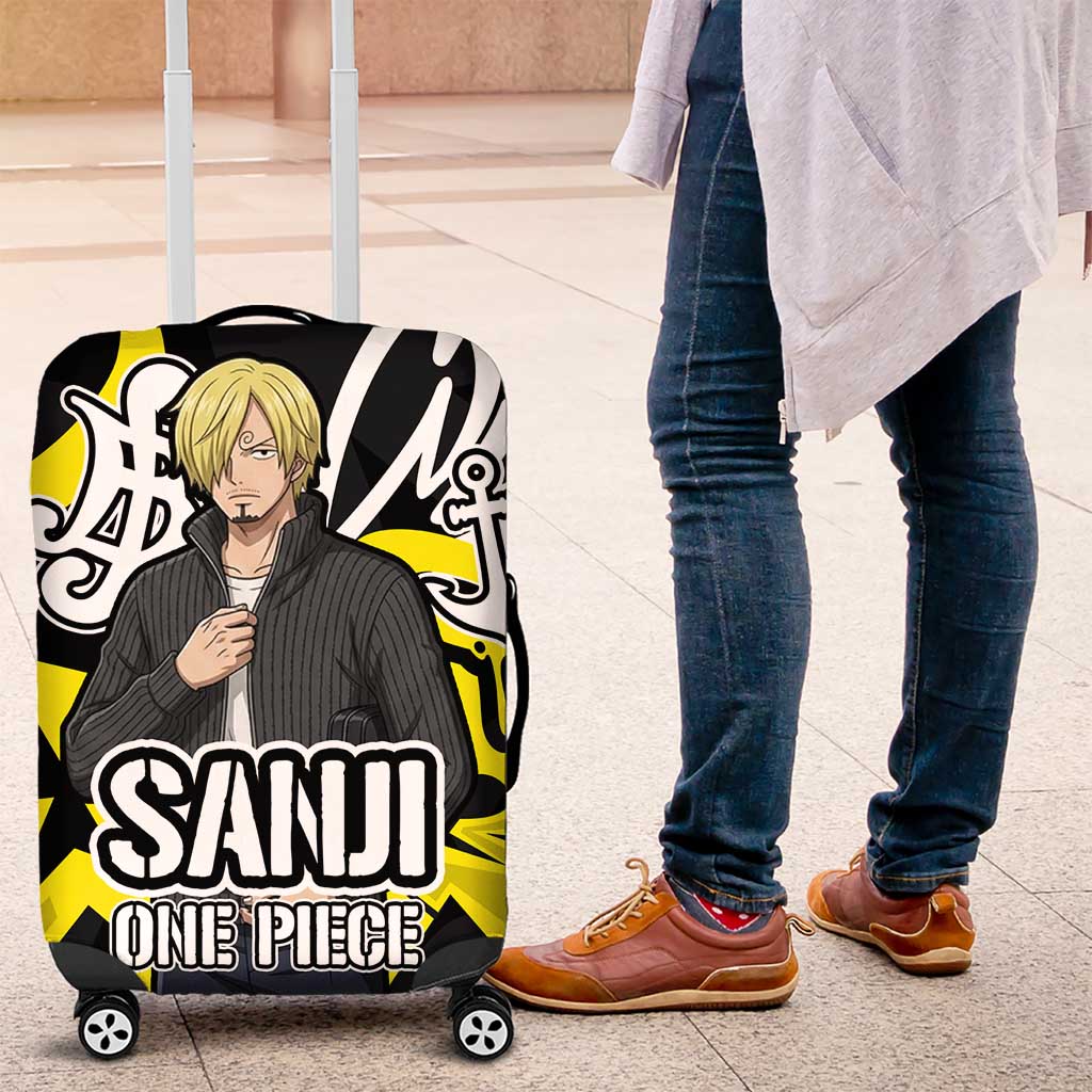 Vinsmoke Sanji One Piece Luggage Cover Graffiti Street Art Anime Collage