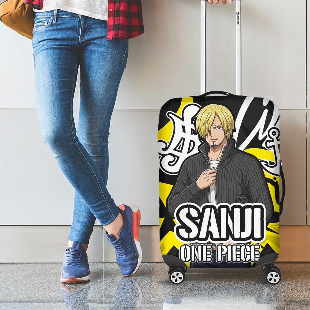 Vinsmoke Sanji One Piece Luggage Cover Graffiti Street Art Anime Collage