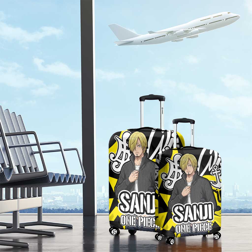 Vinsmoke Sanji One Piece Luggage Cover Graffiti Street Art Anime Collage