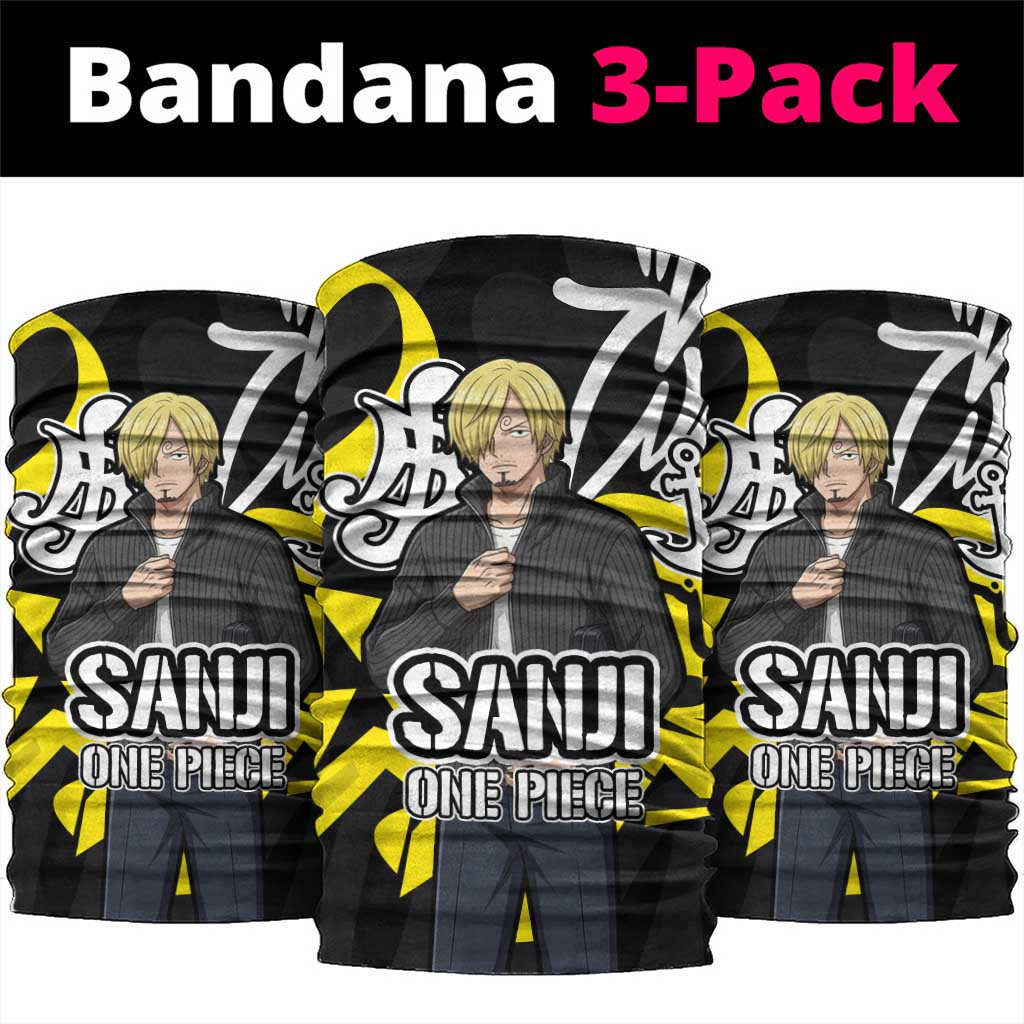 Vinsmoke Sanji One Piece Neck Gaiter Graffiti Street Art Anime Collage