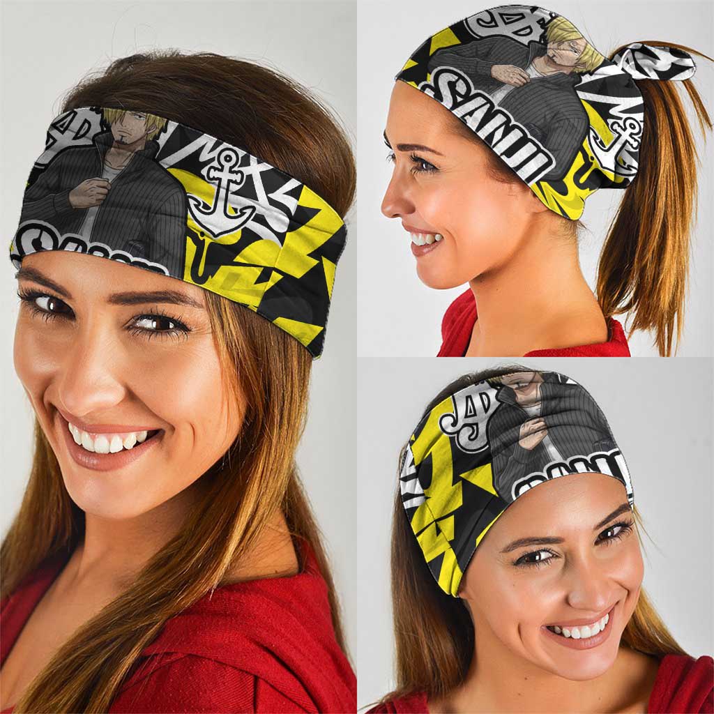 Vinsmoke Sanji One Piece Neck Gaiter Graffiti Street Art Anime Collage