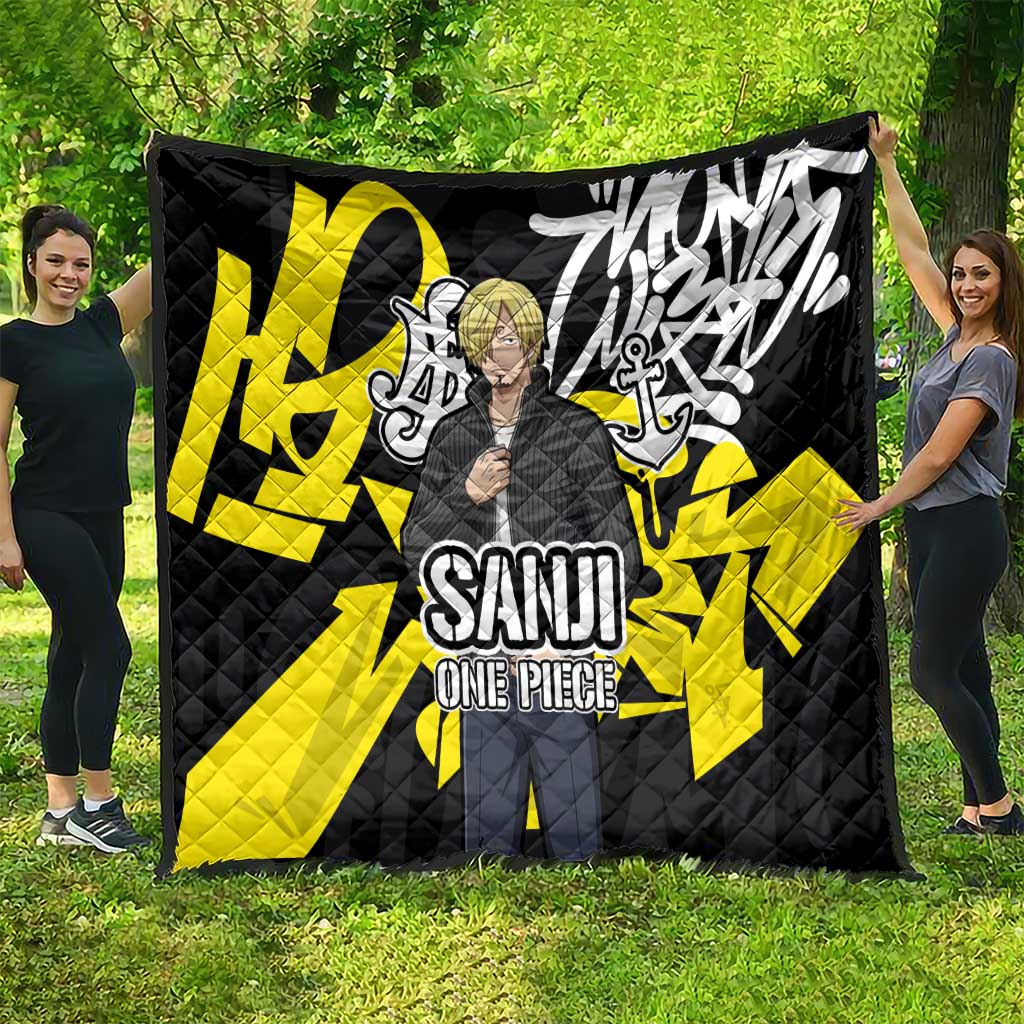 Vinsmoke Sanji One Piece Quilt Graffiti Street Art Anime Collage