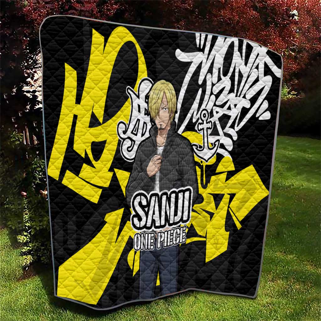 Vinsmoke Sanji One Piece Quilt Graffiti Street Art Anime Collage