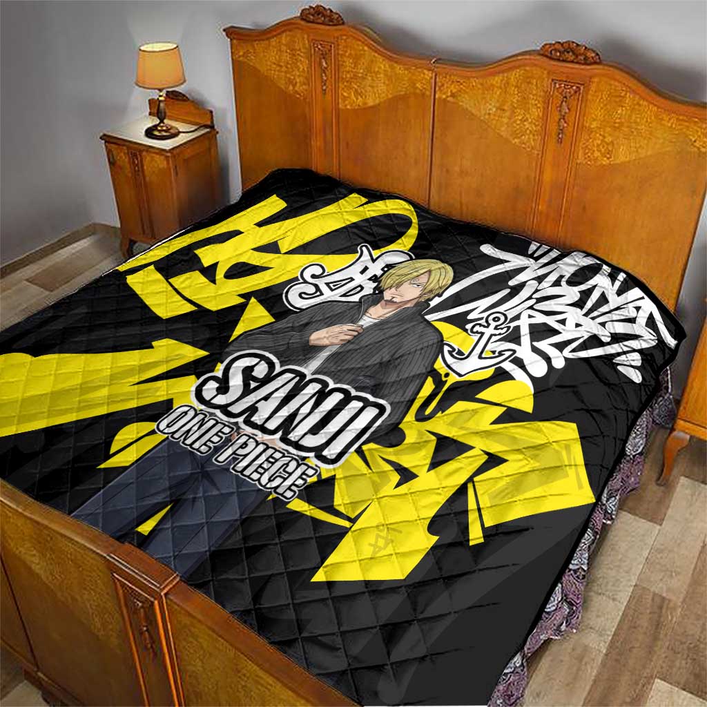Vinsmoke Sanji One Piece Quilt Graffiti Street Art Anime Collage