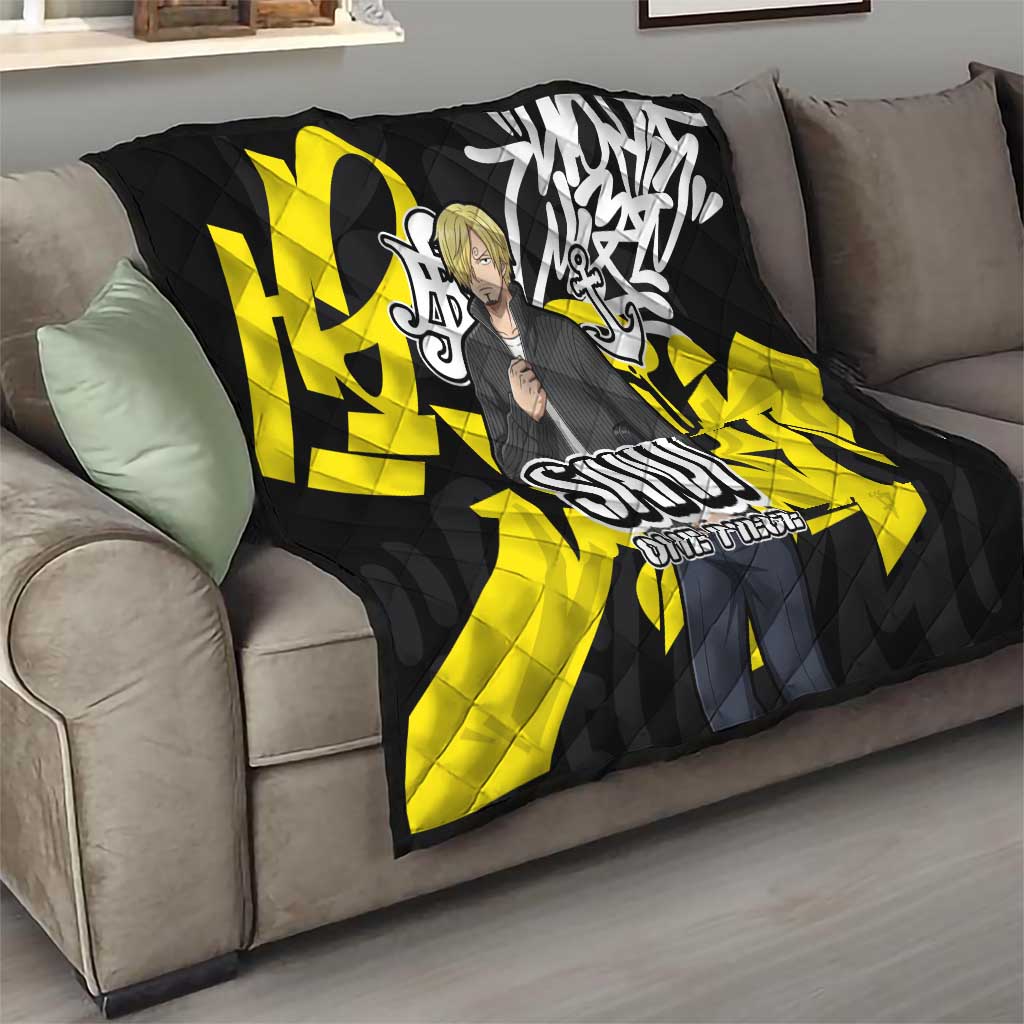 Vinsmoke Sanji One Piece Quilt Graffiti Street Art Anime Collage