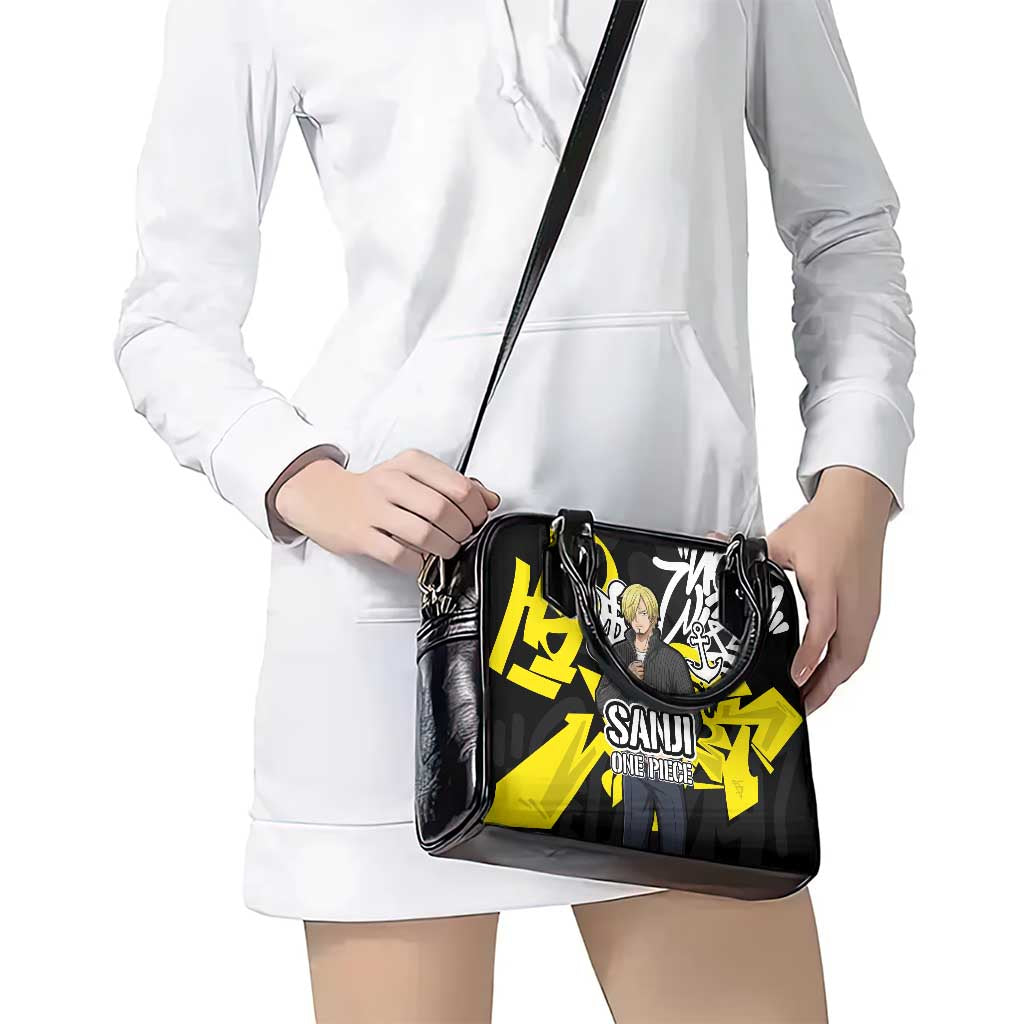 Vinsmoke Sanji One Piece Shoulder Handbag Graffiti Street Art Anime Collage