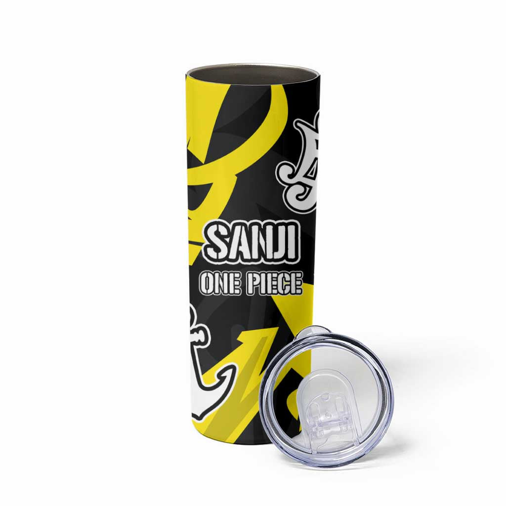 Vinsmoke Sanji One Piece Skinny Tumbler Graffiti Street Art Anime Collage