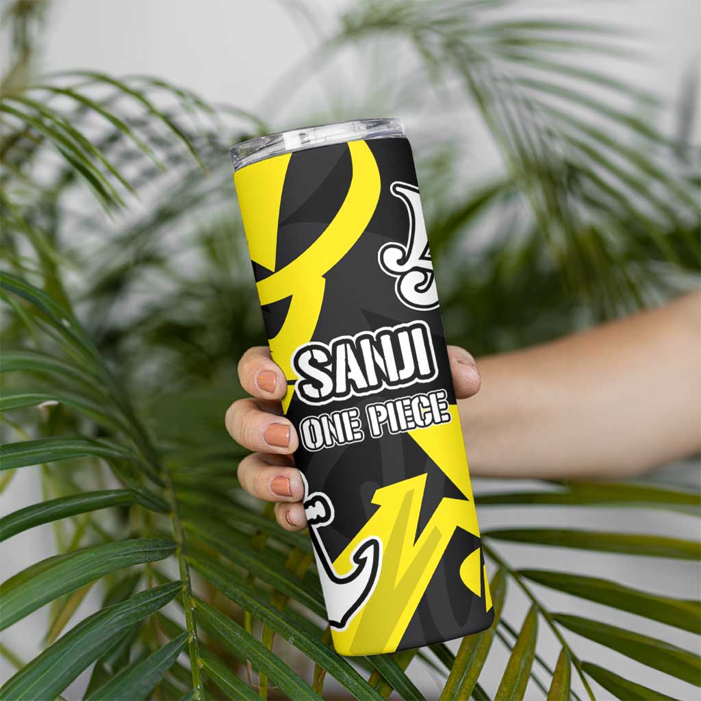 Vinsmoke Sanji One Piece Skinny Tumbler Graffiti Street Art Anime Collage