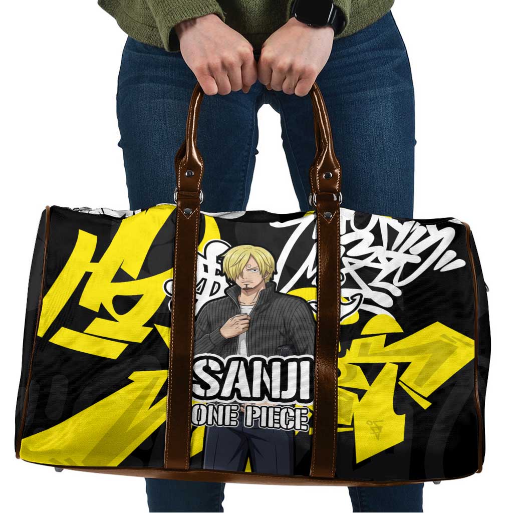 Vinsmoke Sanji One Piece Travel Bag Graffiti Street Art Anime Collage