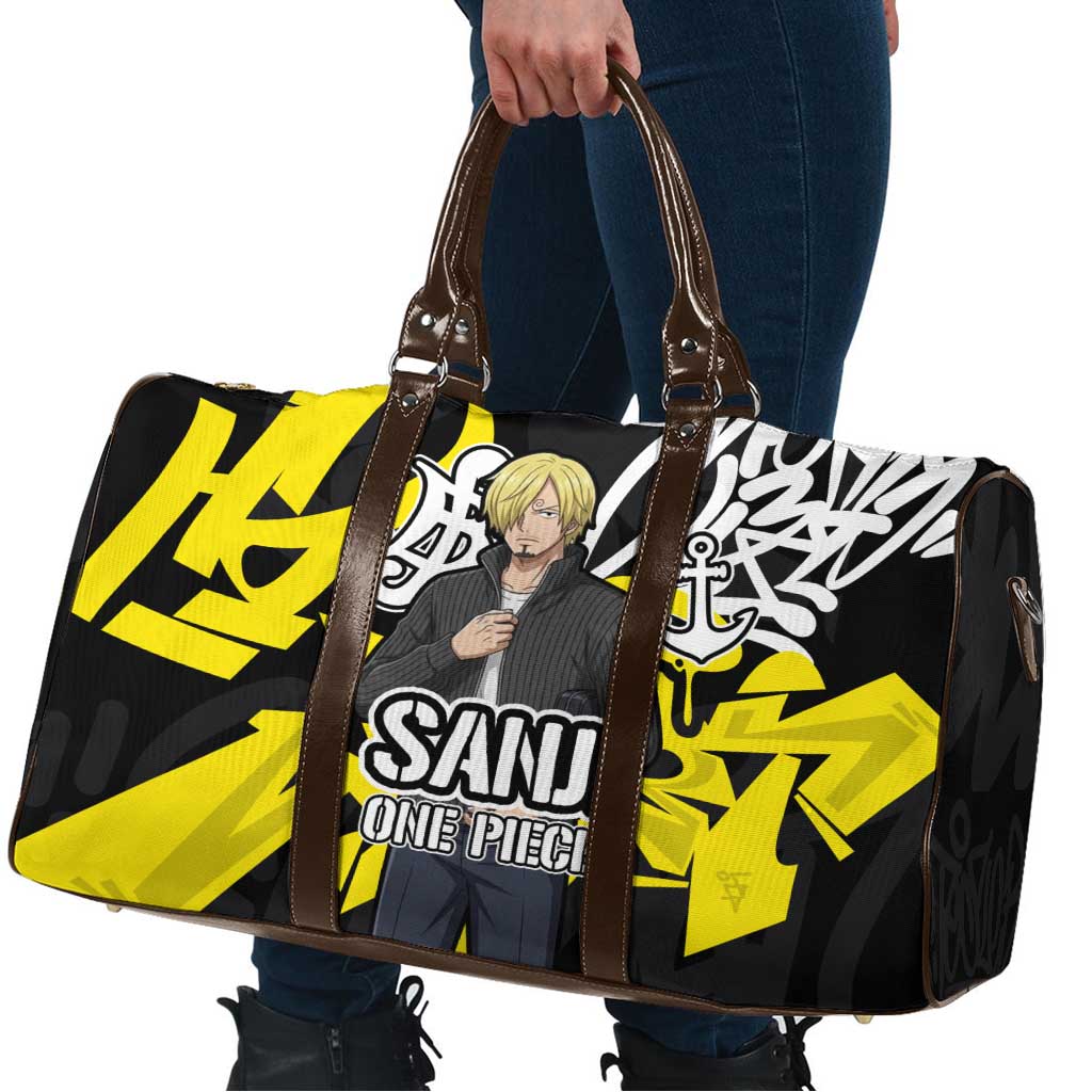Vinsmoke Sanji One Piece Travel Bag Graffiti Street Art Anime Collage