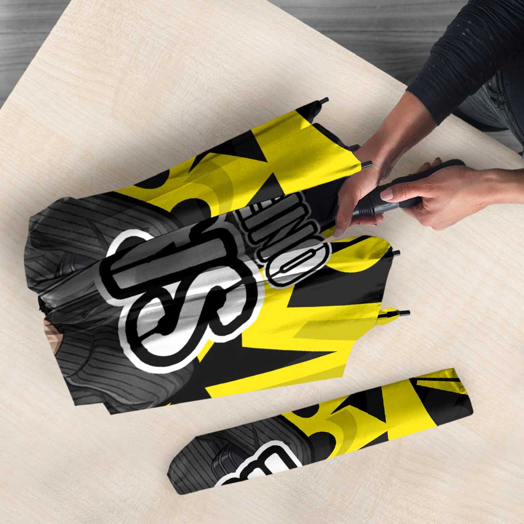 Vinsmoke Sanji One Piece Umbrella Graffiti Street Art Anime Collage