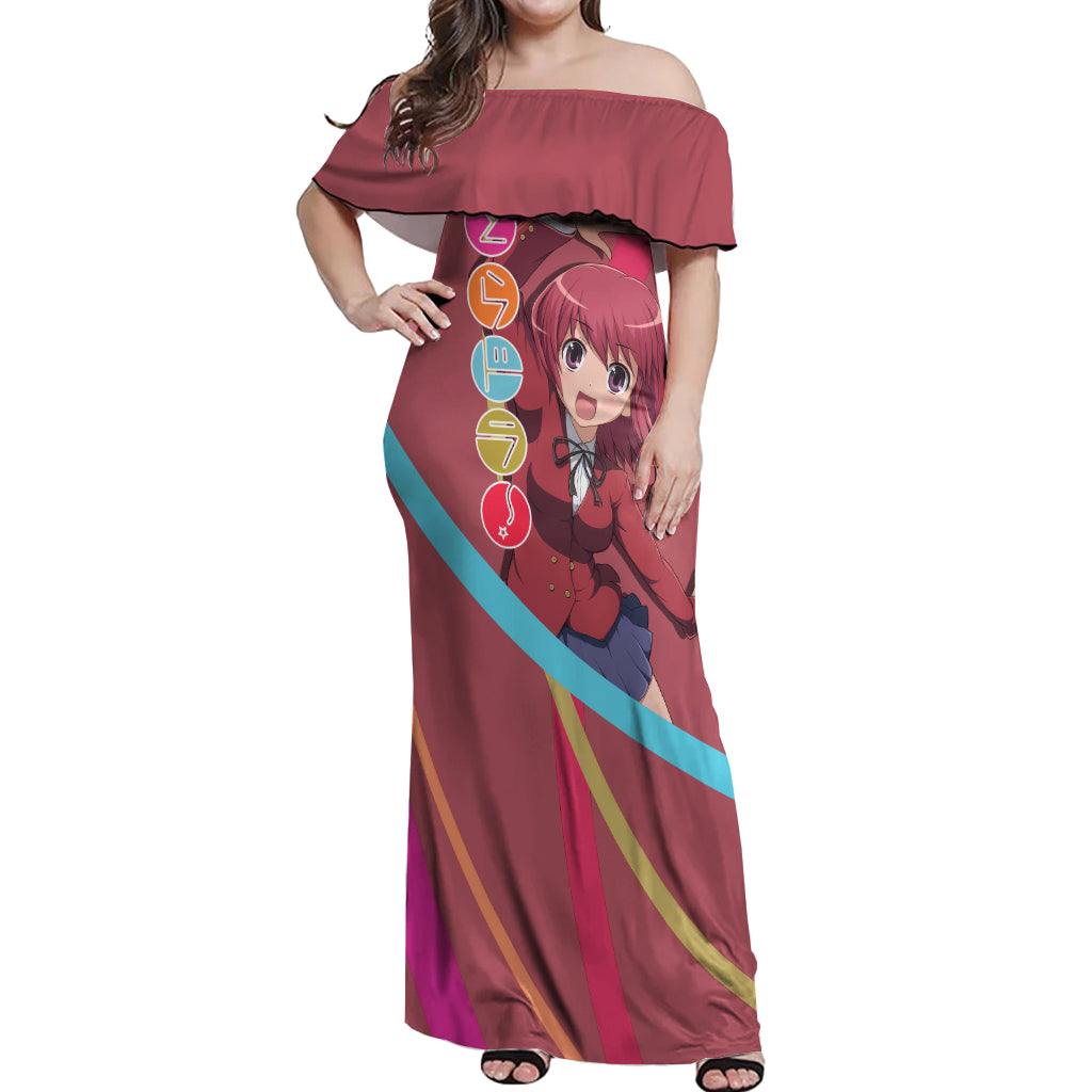 Minori Kushieda Off Shoulder Maxi Dress Toradora