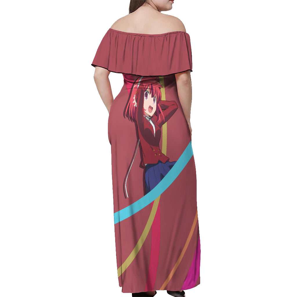 Minori Kushieda Off Shoulder Maxi Dress Toradora