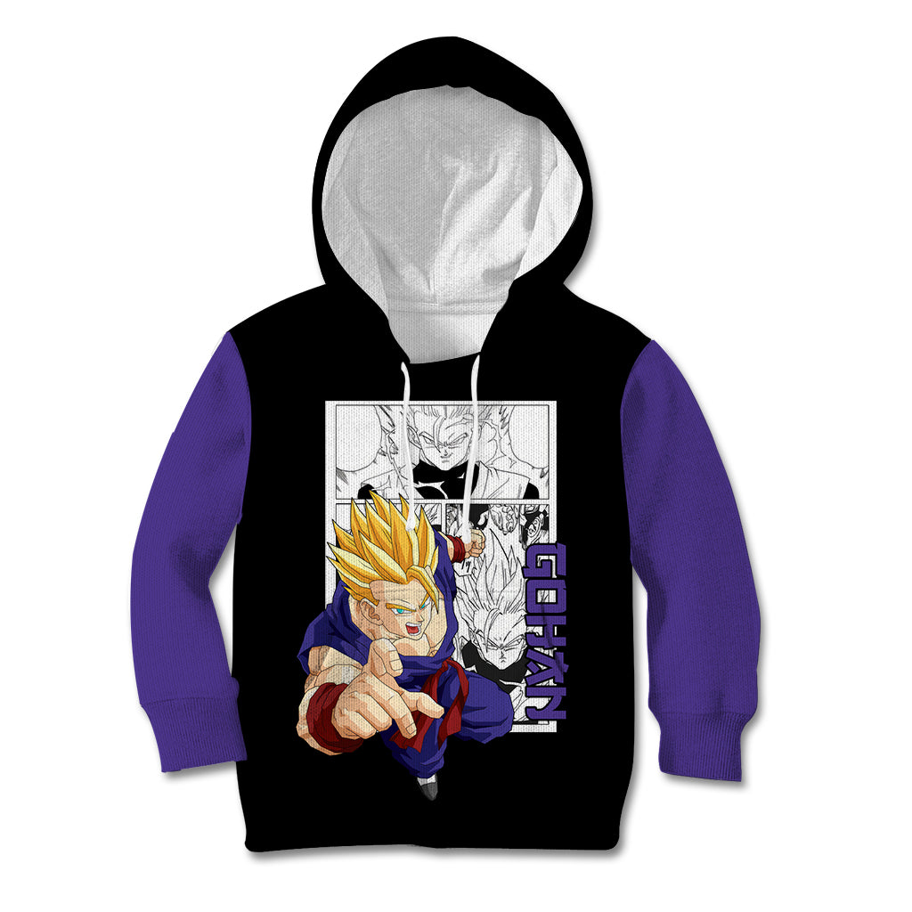 Gohan Adult SSJ2 Kid Hoodie Dragon Ball Anime Mix Manga