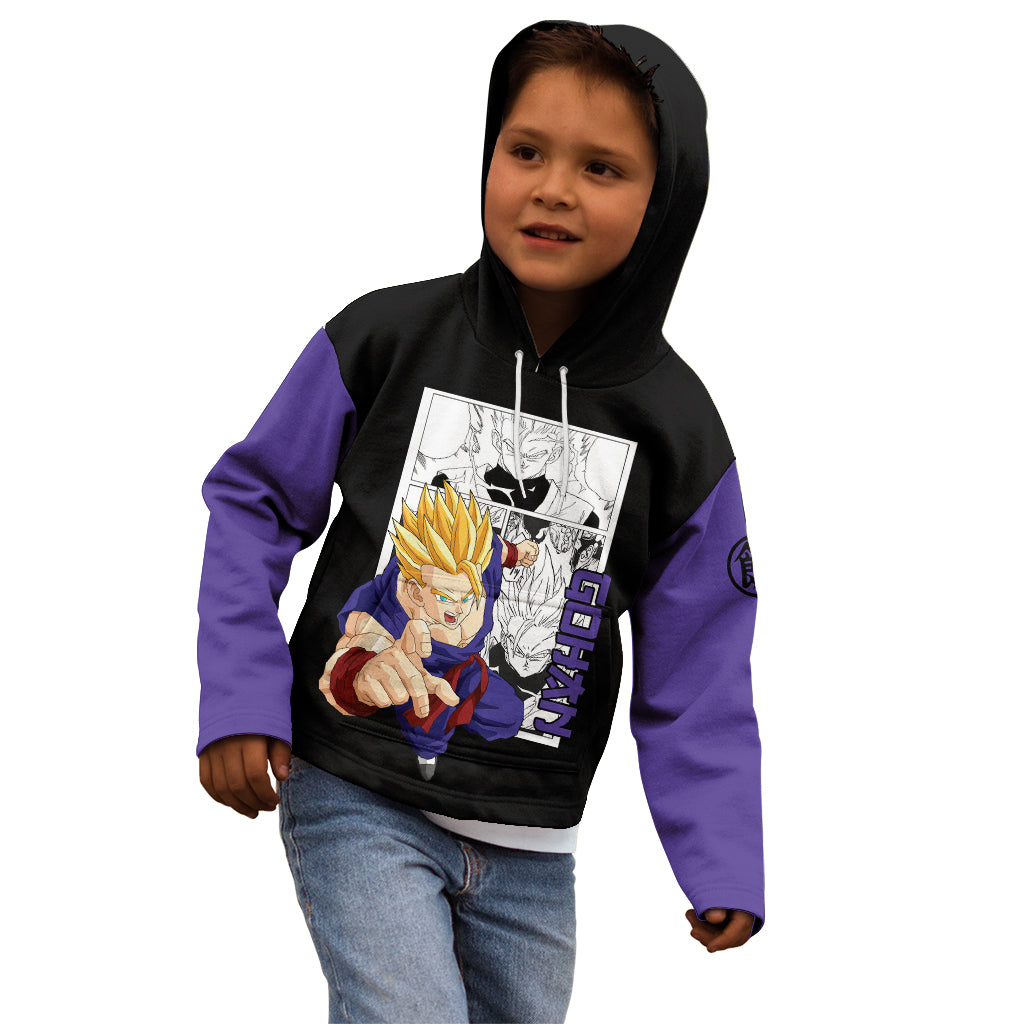 Gohan Adult SSJ2 Kid Hoodie Dragon Ball Anime Mix Manga