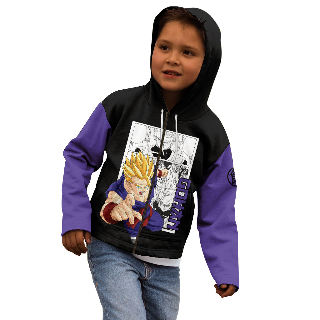Gohan Adult SSJ2 Kid Hoodie Dragon Ball Anime Mix Manga