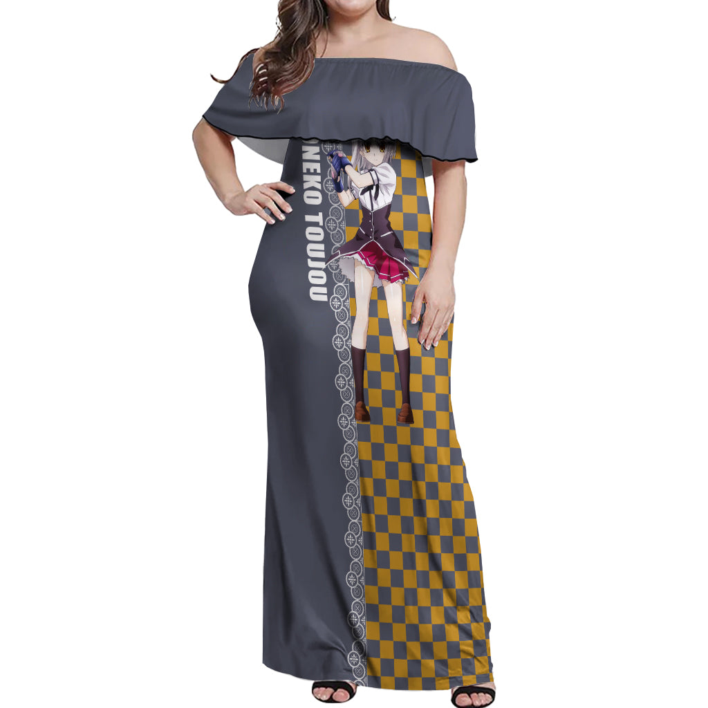 Koneko Toujou Off Shoulder Maxi Dress High School DxD