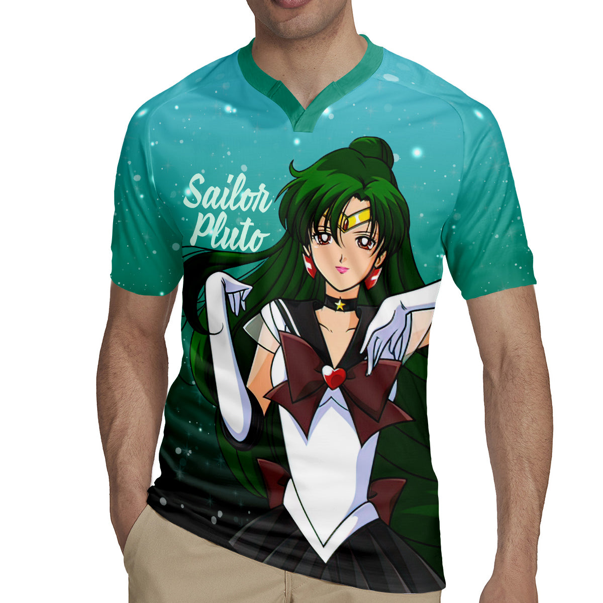 Sailor Pluto Setsuna Meioh Rugby Jersey Sailor Moon