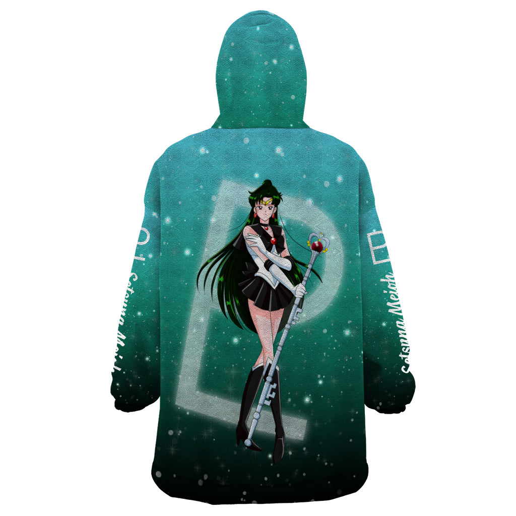 Sailor Pluto Setsuna Meioh Wearable Blanket Hoodie Sailor Moon