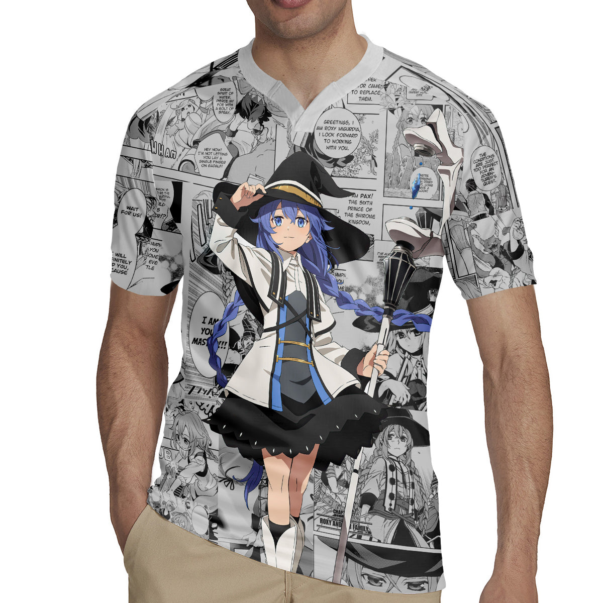 Roxy Migurdia Rugby Jersey Manga Mix Anime