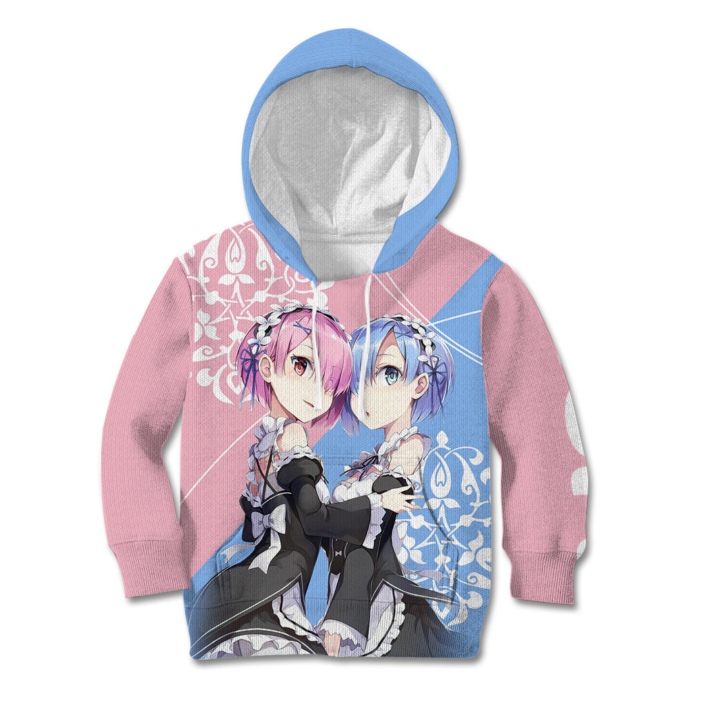 Rem & Ram Kid Hoodie Re Zero