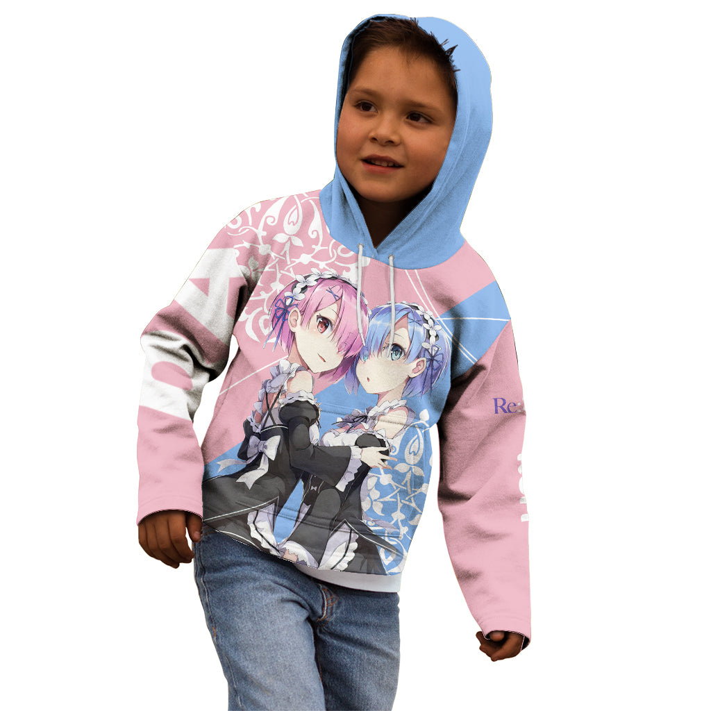 Rem & Ram Kid Hoodie Re Zero