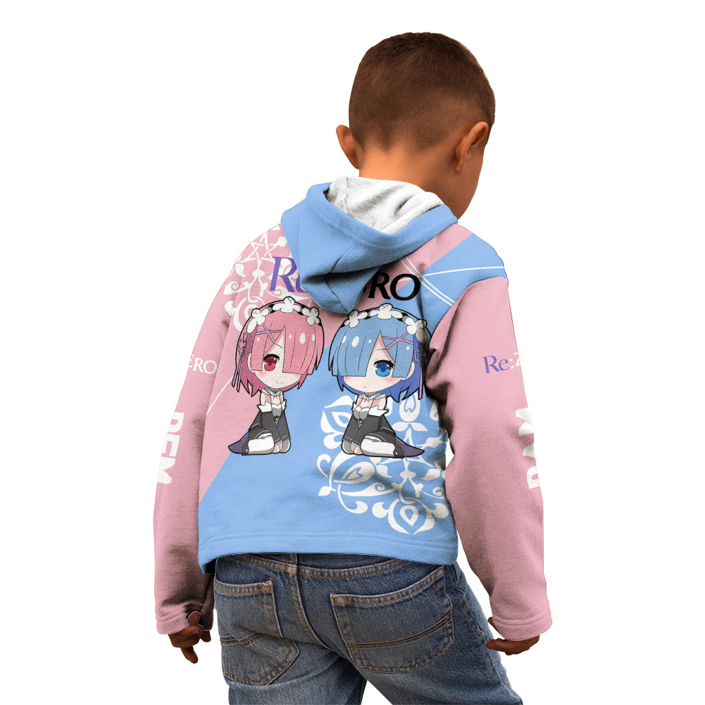 Rem & Ram Kid Hoodie Re Zero