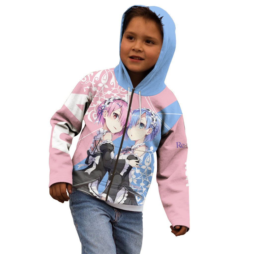 Rem & Ram Kid Hoodie Re Zero