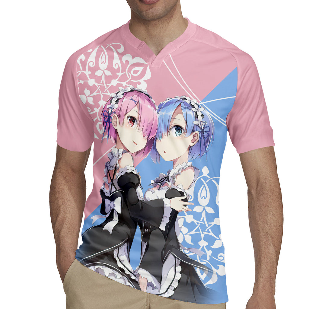 Rem & Ram Rugby Jersey Re Zero