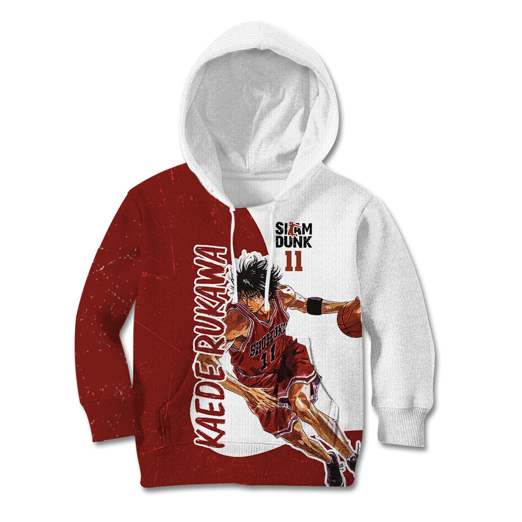 Kaede Rukawa - Slam Dunk - Number 11 Kid Hoodie Anime Mix Manga Style