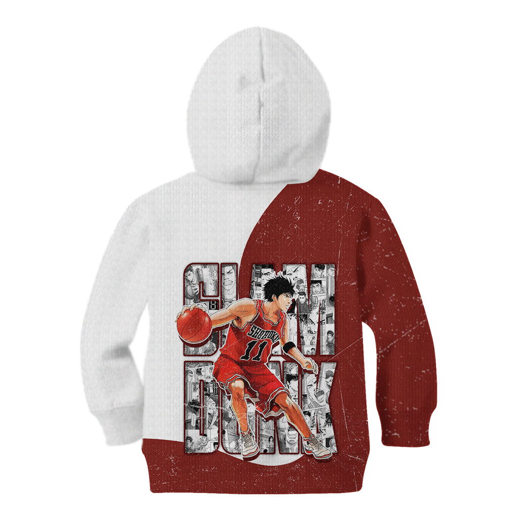Kaede Rukawa - Slam Dunk - Number 11 Kid Hoodie Anime Mix Manga Style
