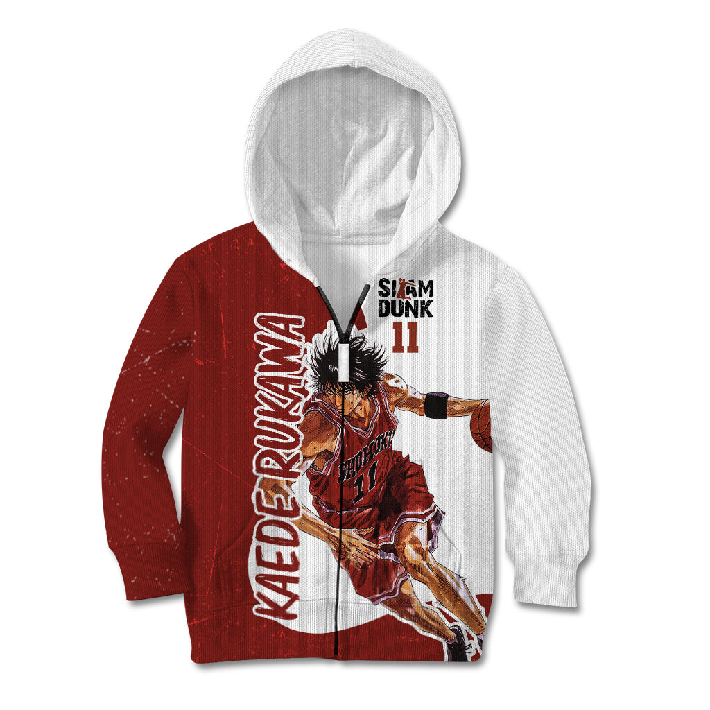 Kaede Rukawa - Slam Dunk - Number 11 Kid Hoodie Anime Mix Manga Style