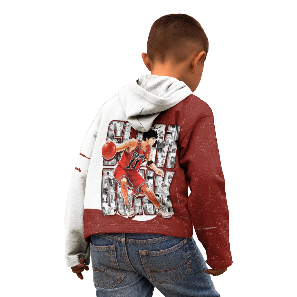 Kaede Rukawa - Slam Dunk - Number 11 Kid Hoodie Anime Mix Manga Style