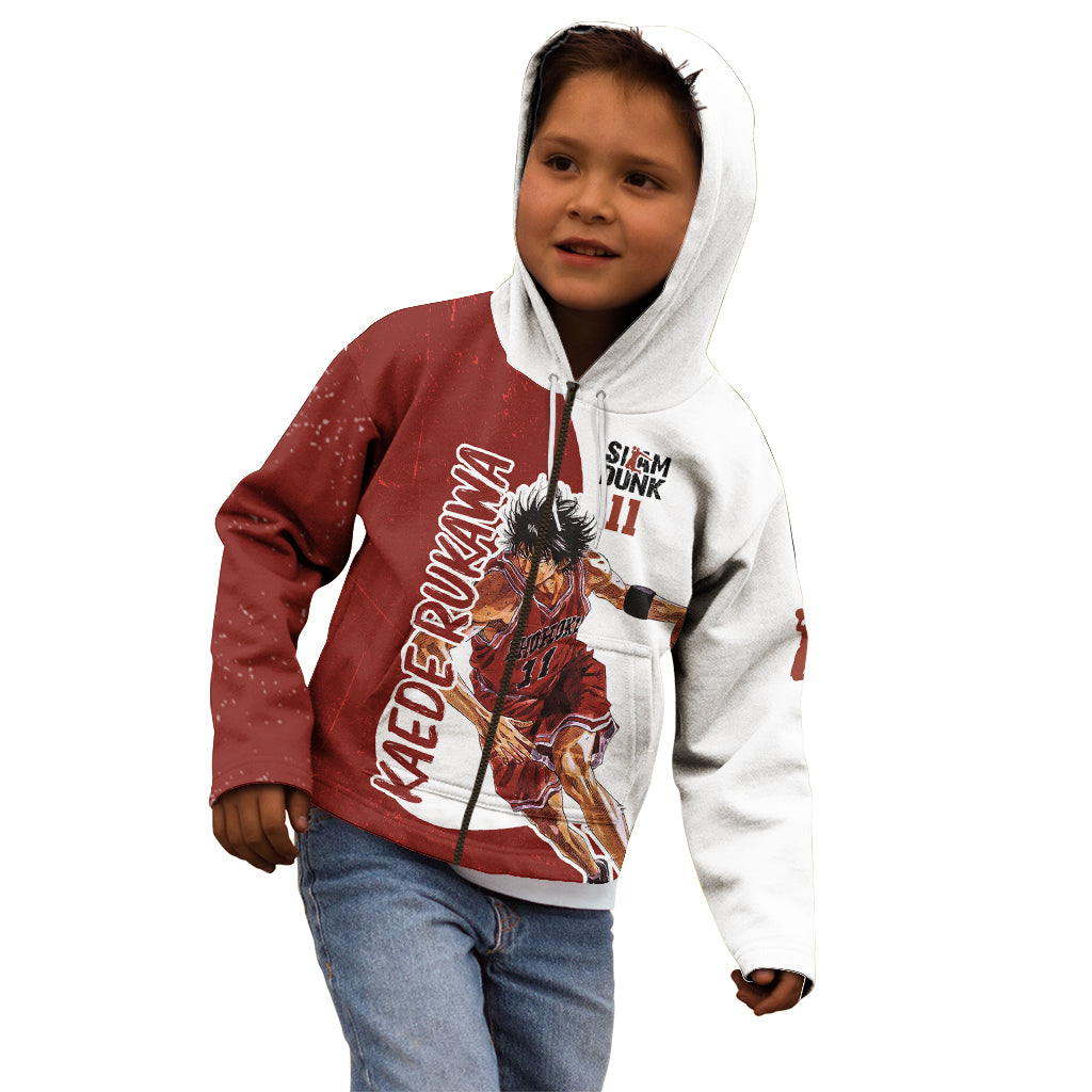 Kaede Rukawa - Slam Dunk - Number 11 Kid Hoodie Anime Mix Manga Style