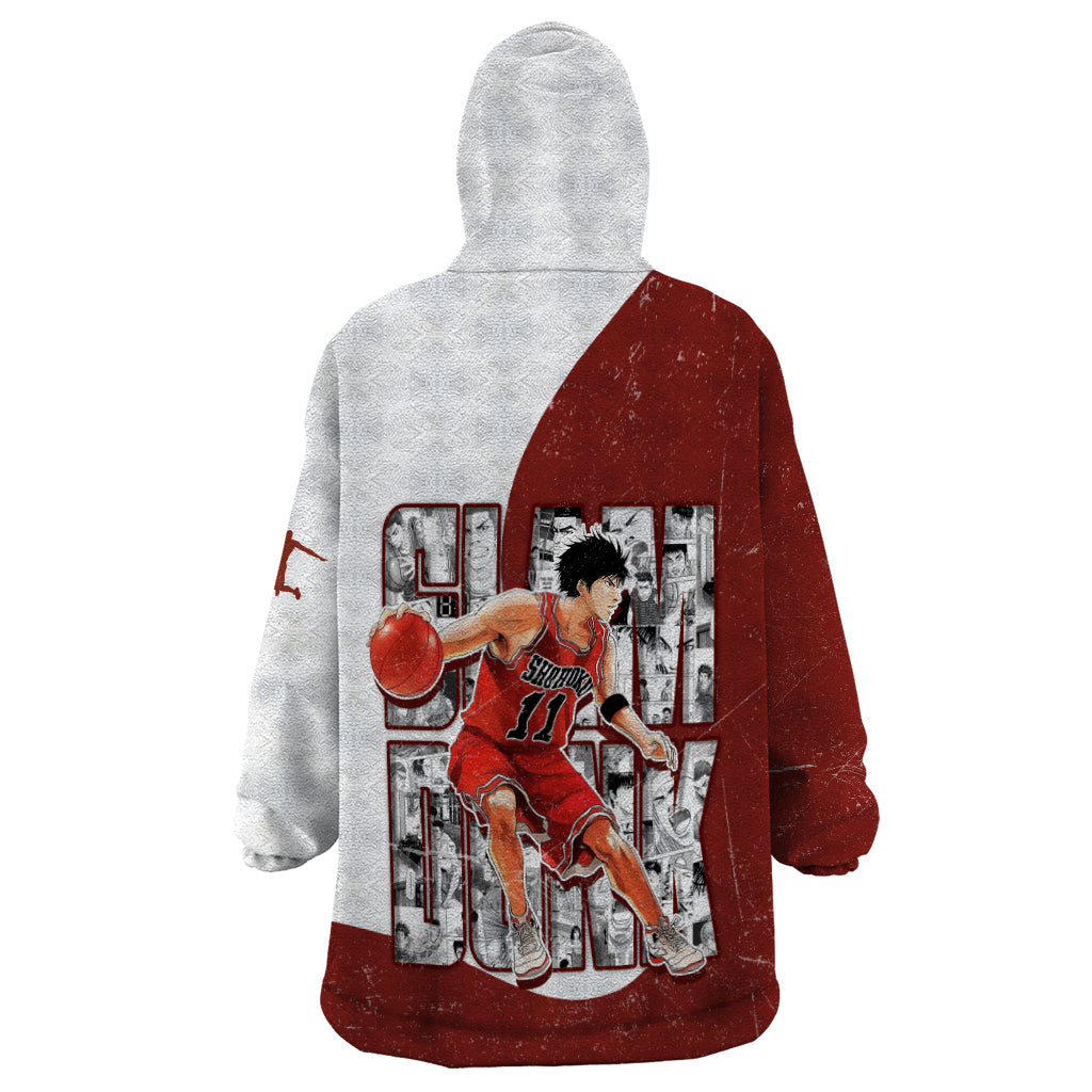 Kaede Rukawa - Slam Dunk - Number 11 Wearable Blanket Hoodie Anime Mix Manga Style