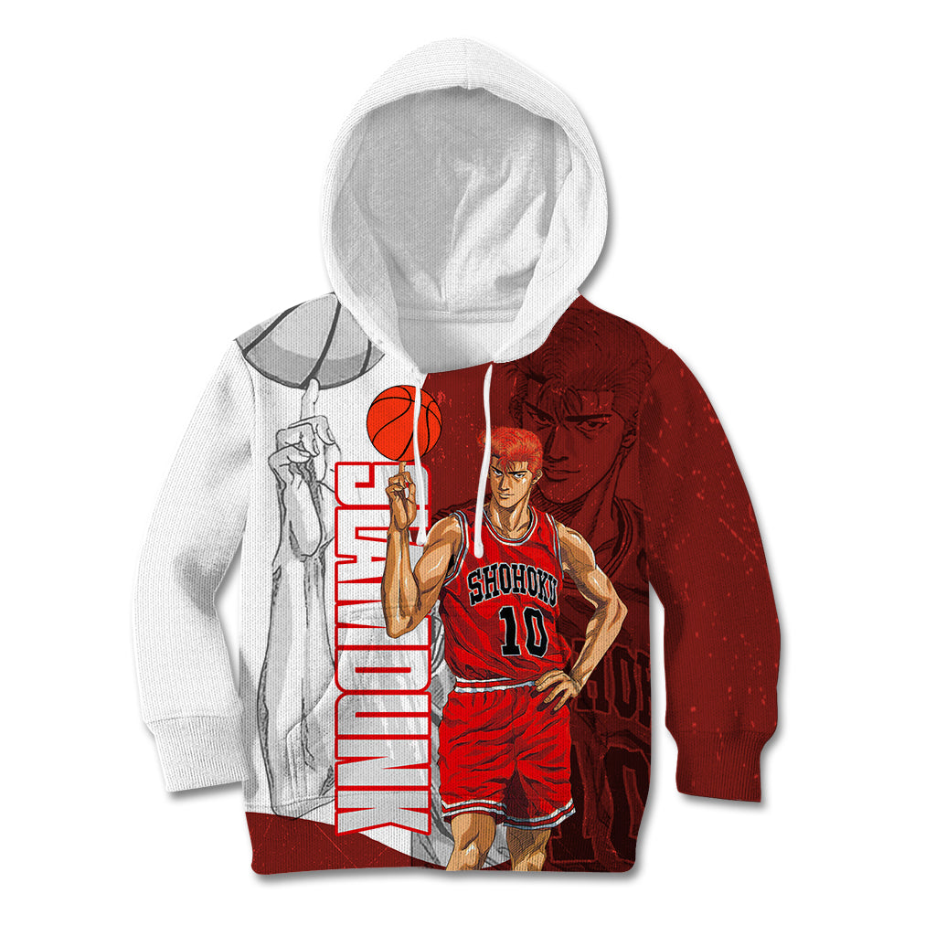 Number 10 Of Sohoku - Slamdunk Kid Hoodie Anime Mix Manga Style