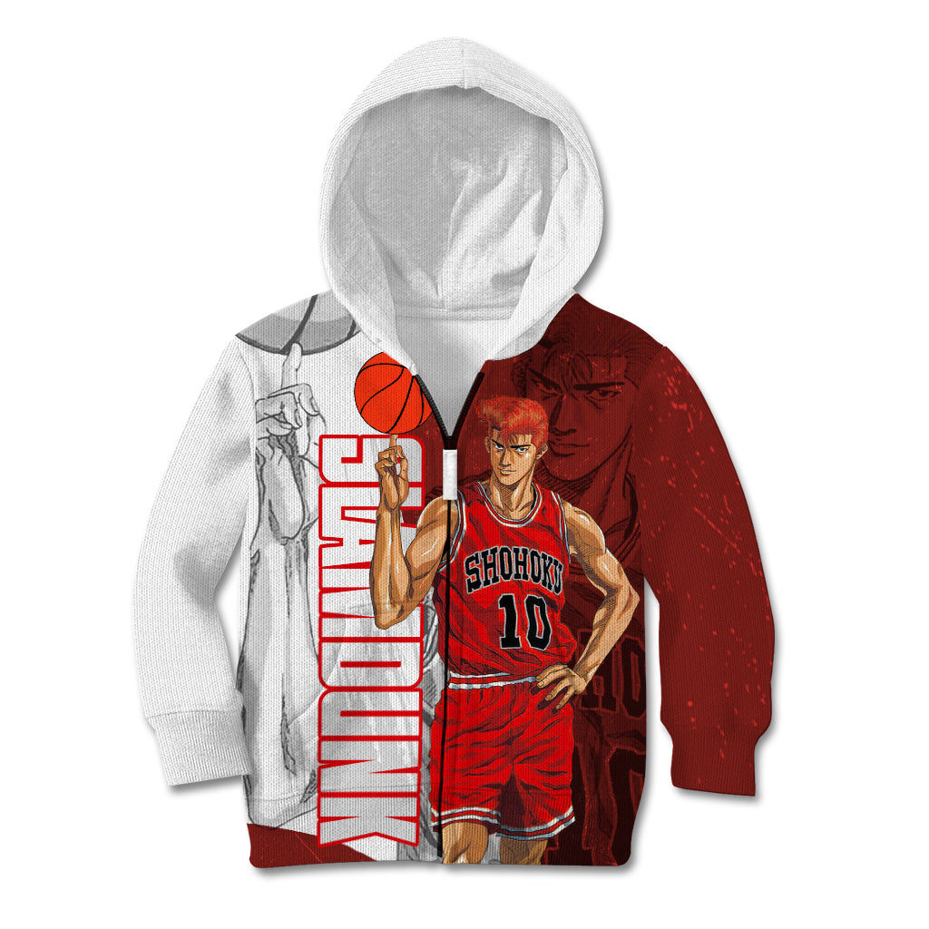 Number 10 Of Sohoku - Slamdunk Kid Hoodie Anime Mix Manga Style